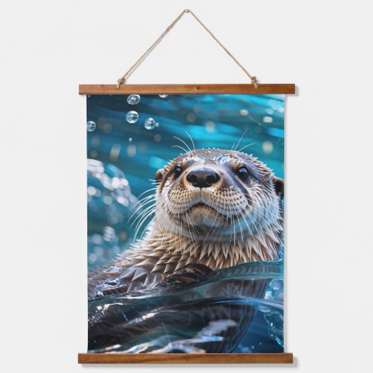 Schwimmen Wandteppich Mit Holzrahmen (Vorderseite)