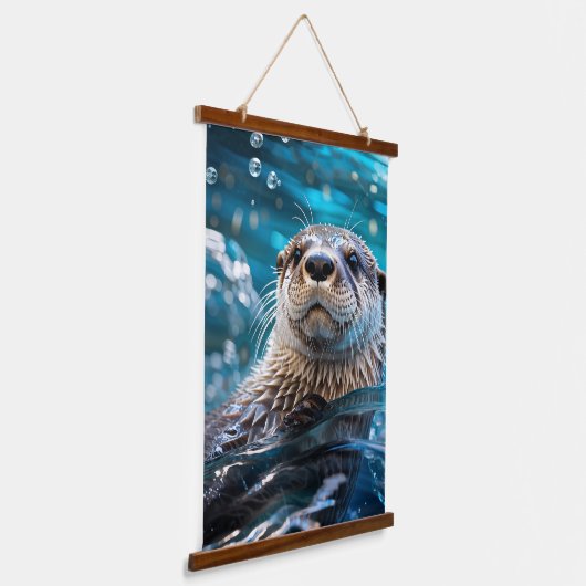 Schwimmen Wandteppich Mit Holzrahmen (Gewinkelt)