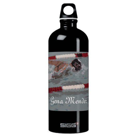 Schwimmen Wasserflasche (Vorderseite)