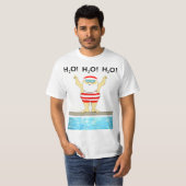 Schwimmen Weihnachten Schwimmer T-Shirt (Vorne ganz)