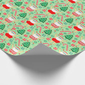 Schwimmen Weihnachten Weihnachtsgeschenk Wrapping  Geschenkpapier (Ecke)