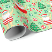 Schwimmen Weihnachten Weihnachtsgeschenk Wrapping Geschenkpapier (Rolleneckpunkt)