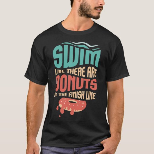 Schwimmen wie ihre sind Donuts an der finnischen L T-Shirt (Vorderseite)