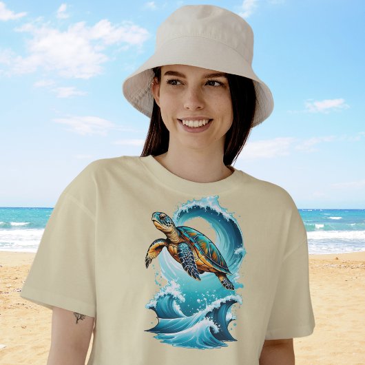 Schwimmen zwischen den Wellen T-Shirt