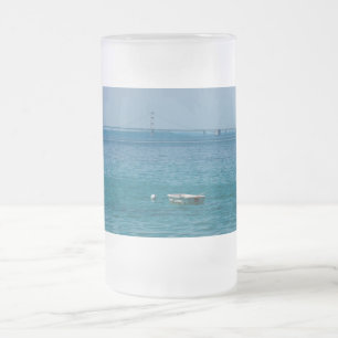 Schwimmend bei Mackinac Frosted Glass Bierkrug Mattglas Bierglas