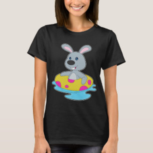 Schwimmende aufblasbare Schwimmhilfe Kaninchen Som T-Shirt