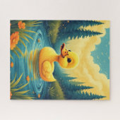 Schwimmende Baby-Ente Puzzle (Horizontal)