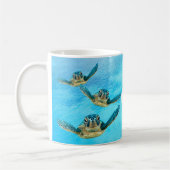 Schwimmende Baby-Meeresschildkröten Kaffeetasse (Links)