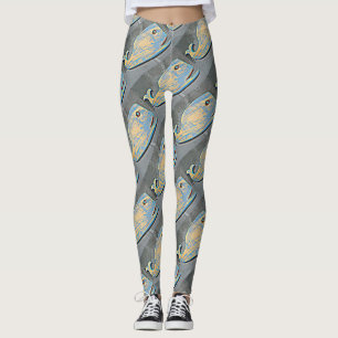 schwimmende Blauwale Leggings