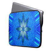 Schwimmende Blume... Laptopschutzhülle (Vorderseite Links)