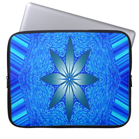 Schwimmende Blume... Laptopschutzhülle (Vorderseite)