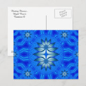 Schwimmende Blume... Postkarte (Vorne/Hinten)