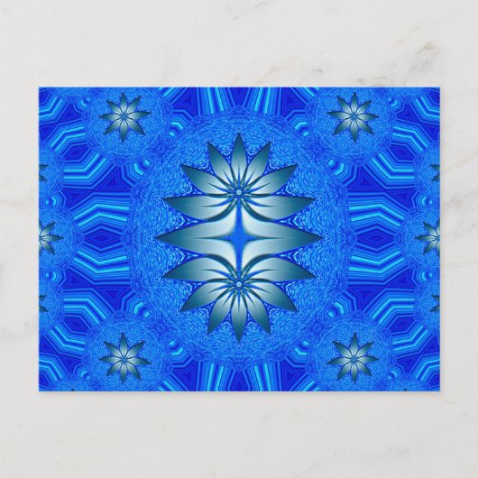 Schwimmende Blume... Postkarte (Vorderseite)