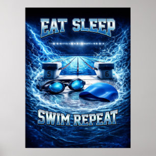 Schwimmende Bootleg-Elektrik Poster