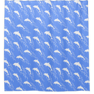 Schwimmende Delfine Design Duschvorhang