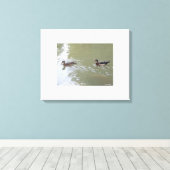 Schwimmende Enten Leinwanddruck (Insitu (Holzboden))