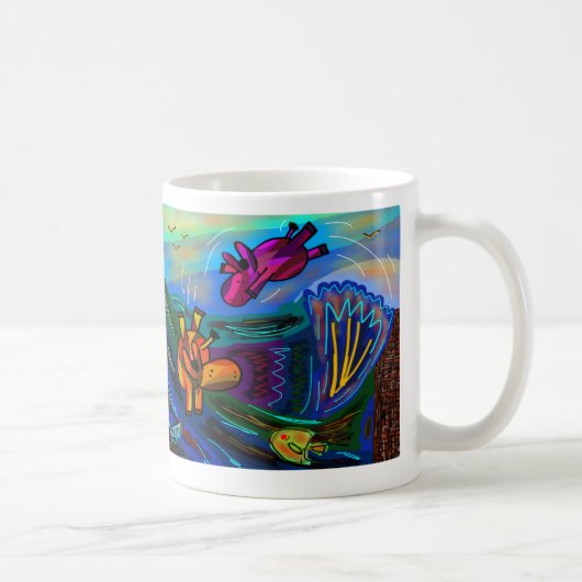 schwimmende Esel Kaffeetasse (Rechts)
