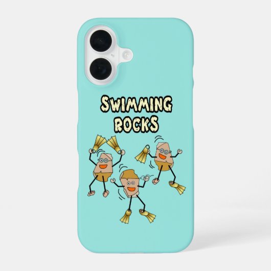 Schwimmende Felsen iPhone 16 Hülle (Rückseite)