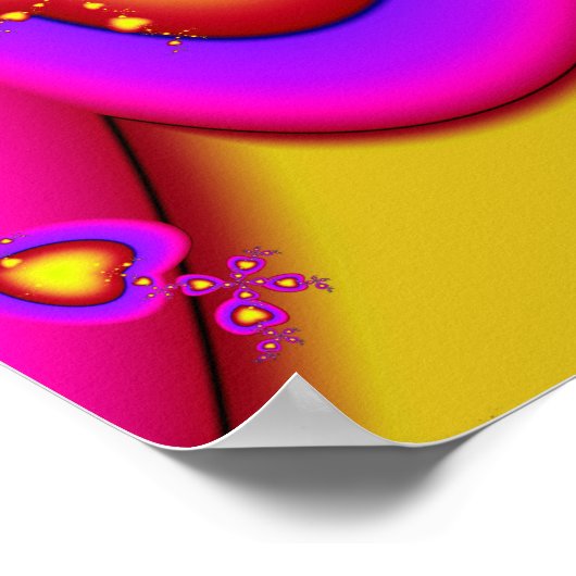 Schwimmende Fraktale Poster (Ecke)