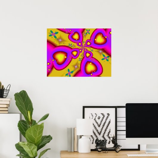 Schwimmende Fraktale Poster (Heimbüro)