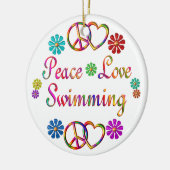 SCHWIMMENDE FRIEDENSLiebe Keramikornament (Links)