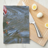 Schwimmende hölzerne Ente Handtuch (Viertel Falte)