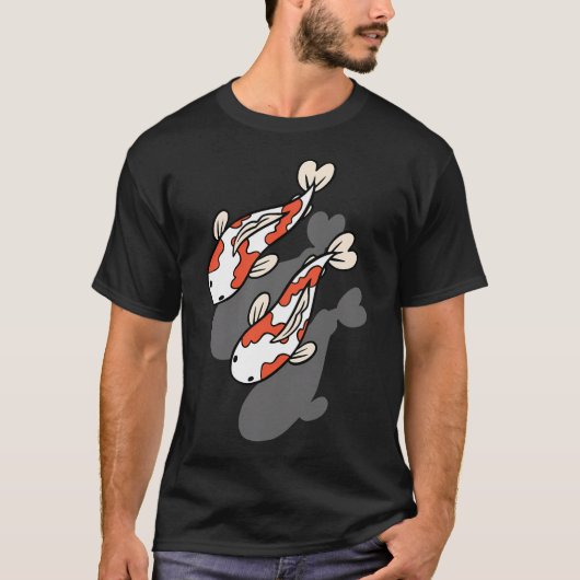 Schwimmende Koi T-Shirt (Vorderseite)