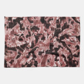 Schwimmende Kupfer- oder Felsschaufeln über dunkel Geschirrtuch (Horizontal)