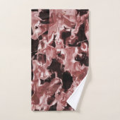 Schwimmende Kupfer- oder Gesteinsklingen auf dunkl Badhandtuch Set (Handtuch)