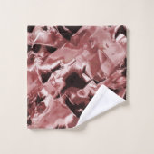 Schwimmende Kupfer- oder Gesteinsklingen auf dunkl Badhandtuch Set (Waschlappen)