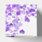 Schwimmende lila Herzen Geschenkschachtel (Oben)