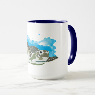 Schwimmende Meeresschildkröte Tasse