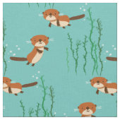 Schwimmende Otter Stoff (Nahaufnahme)