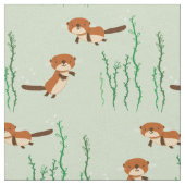 Schwimmende Otter Stoff (Nahaufnahme)