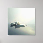 Schwimmende Petalen von Steinkonstruktionen Leinwanddruck (Vorderseite)