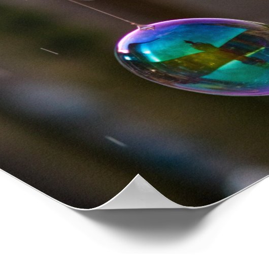 Schwimmende Regenbögen und Reflektionen Poster (Ecke)