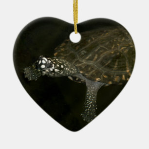 Schwimmende Schildkröte Keramikornament