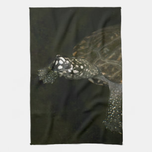Schwimmende Schildkröte Küchentuch