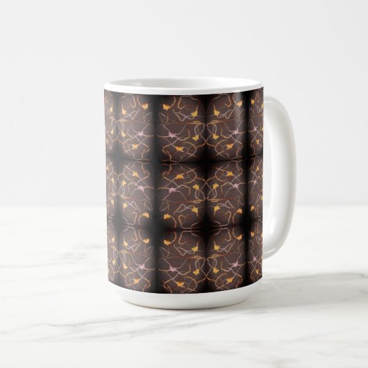 Schwimmende Schmetterlinge Kaffeetasse (VorderseiteRechts)