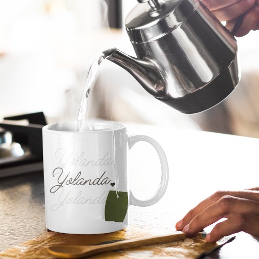 Schwimmende Signatur Kaffeetasse