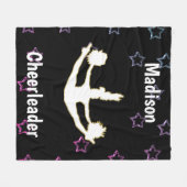 Schwimmende Sterne Cheerleader Fleecedecke (Vorderseite (Horizontal))