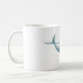Schwimmende wegwatercolor-Wal-Tasse Kaffeetasse (Links)