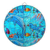 Schwimmendelphine Dartboard Dartscheibe (vorne)
