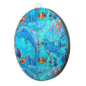 Schwimmendelphine Dartboard Dartscheibe (Vorderseite rechts)