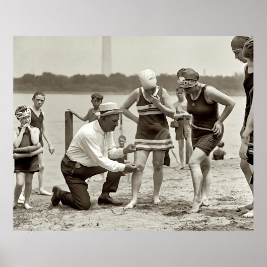 SCHWIMMENDER ANZUG SKIRT PATROL 1922 POSTER (Vorne)