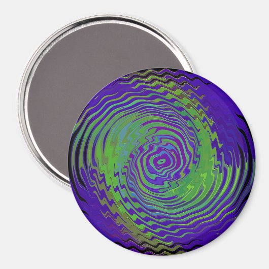 Schwimmender Außerirdischer.... Magnet (Vorderseite/Rückseite)