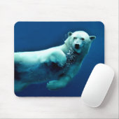Schwimmender Eisbär-Mauspad Mousepad (Mit Mouse)