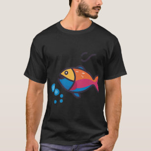Schwimmender Fisch Icon T-Shirt