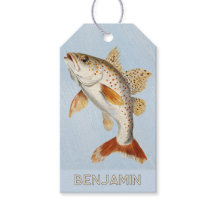 Schwimmender Fisch Ozean Blau Geschenkkarte