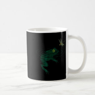 Schwimmender Frosch, Libelle Frosch, Lustige Tierg Kaffeetasse